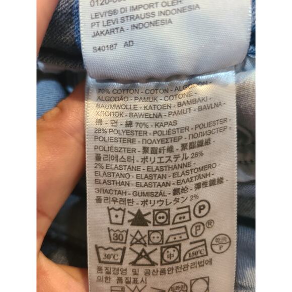 Levi's 28 inches 535 denim leggings - Picture 8 of 10